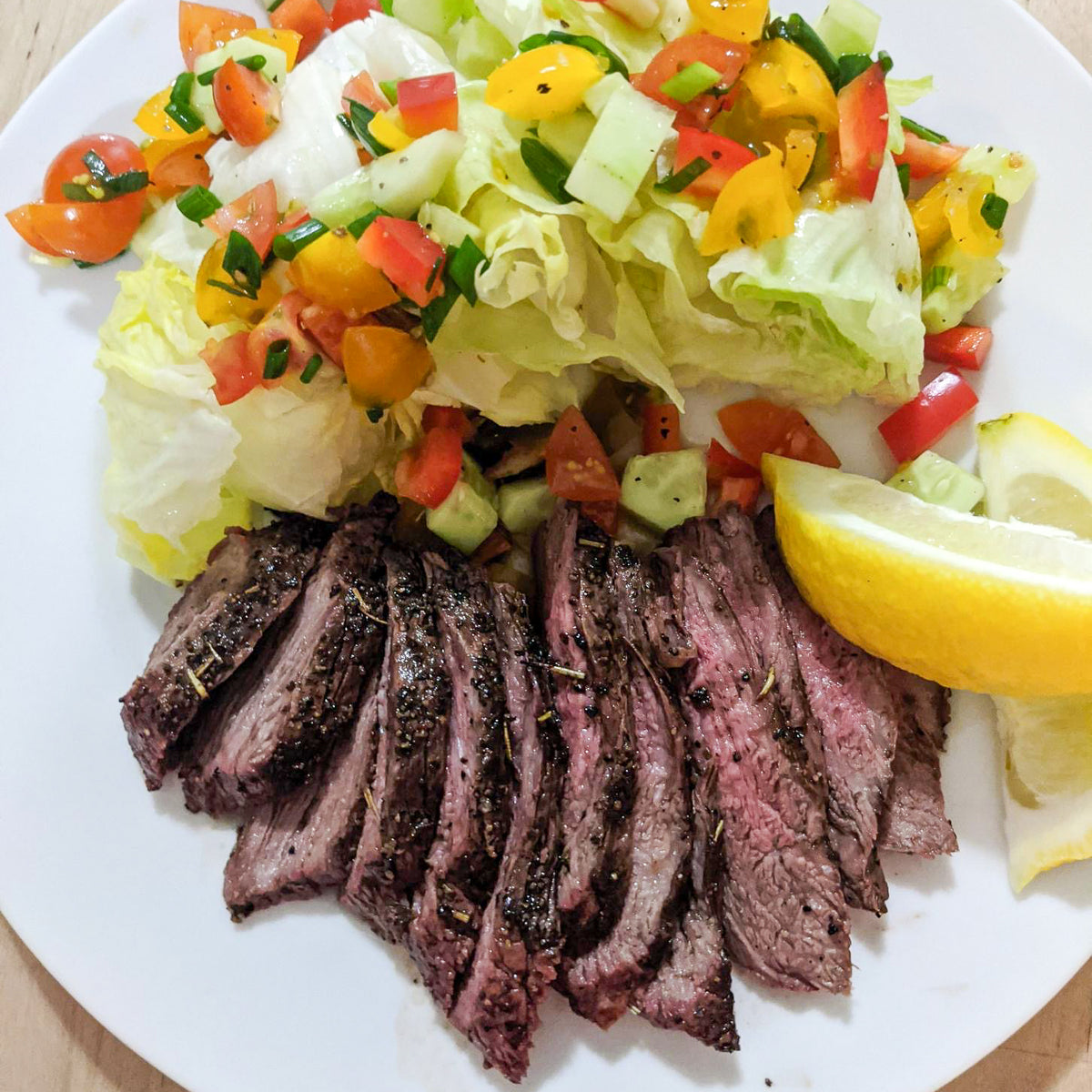 Lemon Thyme Steak with Turkish Salad – Raikes Beef Co.