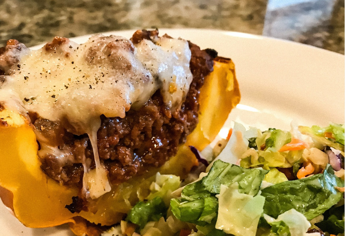 Beef Picadillo Stuffed Acorn Squash Recipe - Raikes Beef Co.
