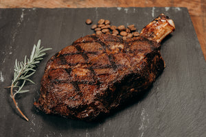 Best Rib-Eye Steaks with Rosemary and Pomegranate Molasses Recipe